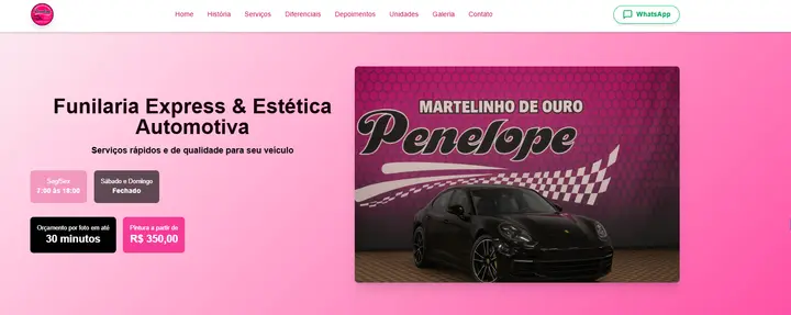 Captura de tela do site Penelope Martelinho